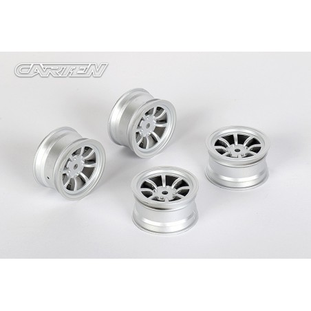 NBA260 - CARTEN 8 Spoke Wheel +1mm (Silver)