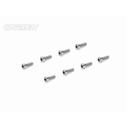 TCH0310 - CARTEN Titanium Screw Set Cap Head Ti6-4 CNC M3x10 (8)