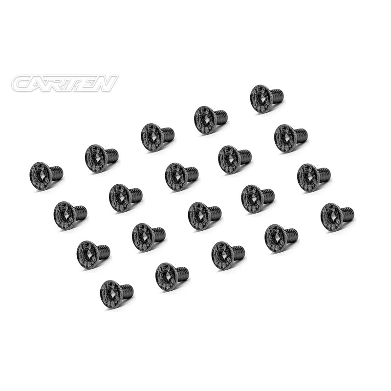 BFH0306 - CARTEN Screw Set  12.9- FH M3x6(Black Nickel Coating) (20)