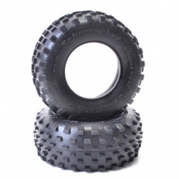 U6781 - SHORT COURSE STAGGER RIB TYRE - YELLOW