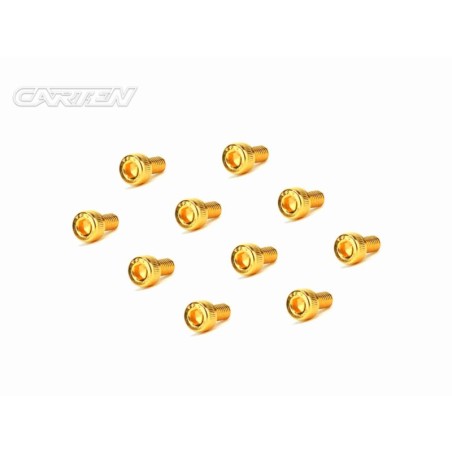 GCH0306 - CARTEN Screw Set  12.9- CH M3x6(Gold Coating) (10)