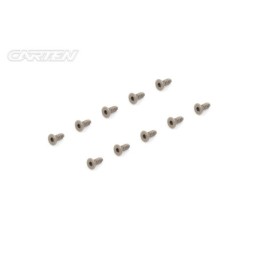 TPFH306 - CARTEN Titanium Gr-2 Self Tapping Screw Set FH 3x6mm (10)