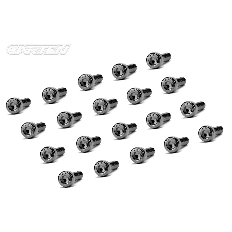 BCH0312 - CARTEN Screw Set  12.9- CH M3x12(Black Nickel Coating) (20)
