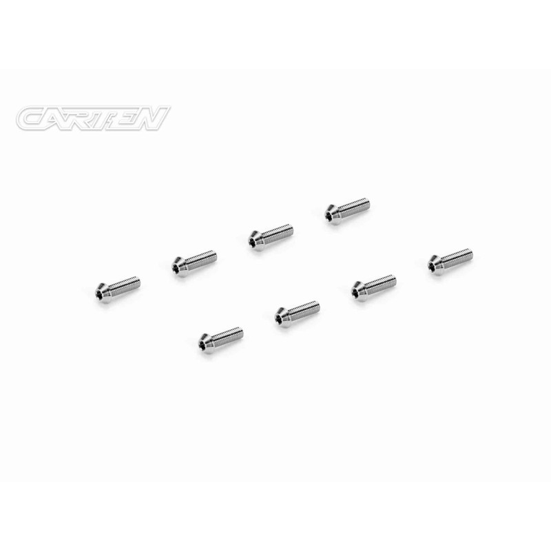TCO0310 - CARTEN Titanium Screw Set Ti6-4 CNC CO M3x10 (8)