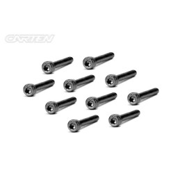 BCH0325 - CARTEN Screw Set  12.9- CH M3x25(Black Nickel Coating) (10)