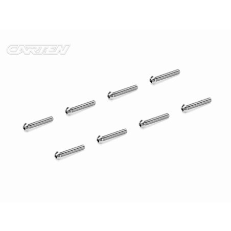 TCO0318 - CARTEN Titanium Screw Set Ti6-4 CNC CO M3x18 (8)