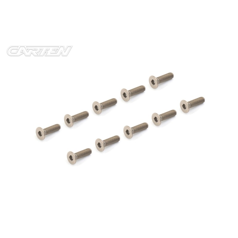 PFH312 - CARTEN Titanium Gr-2 Screw Set M3x12mm (10)