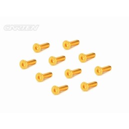GFH0314 - CARTEN Screw Set  12.9- FH M3x14(Gold Coating) (10)