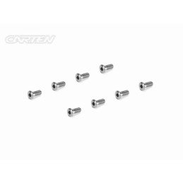 TTH0308 - CARTEN Titanium Screw Set Thin Head Ti6-4 CNC M3x8 (8)