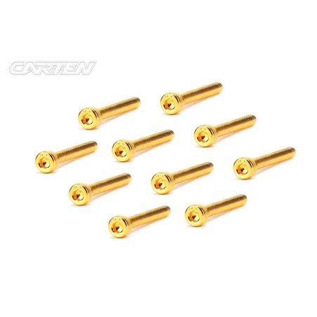 GCH0330 - CARTEN Screw Set  12.9- CH M3x30(Gold Coating) (10)
