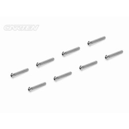 TCO0320 - CARTEN Titanium Screw Set Ti6-4 CNC CO M3x20 (8)