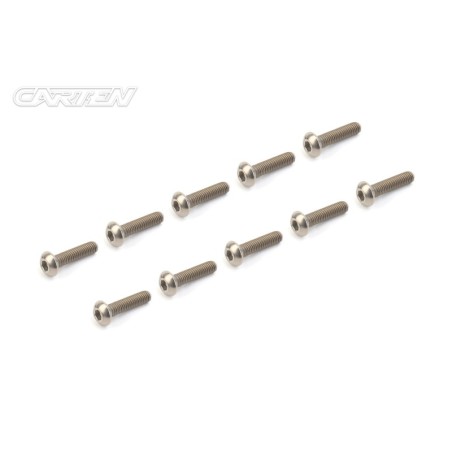 PBH316 - CARTEN Titanium Gr-2 Screw Set BH M3x16mm (10)