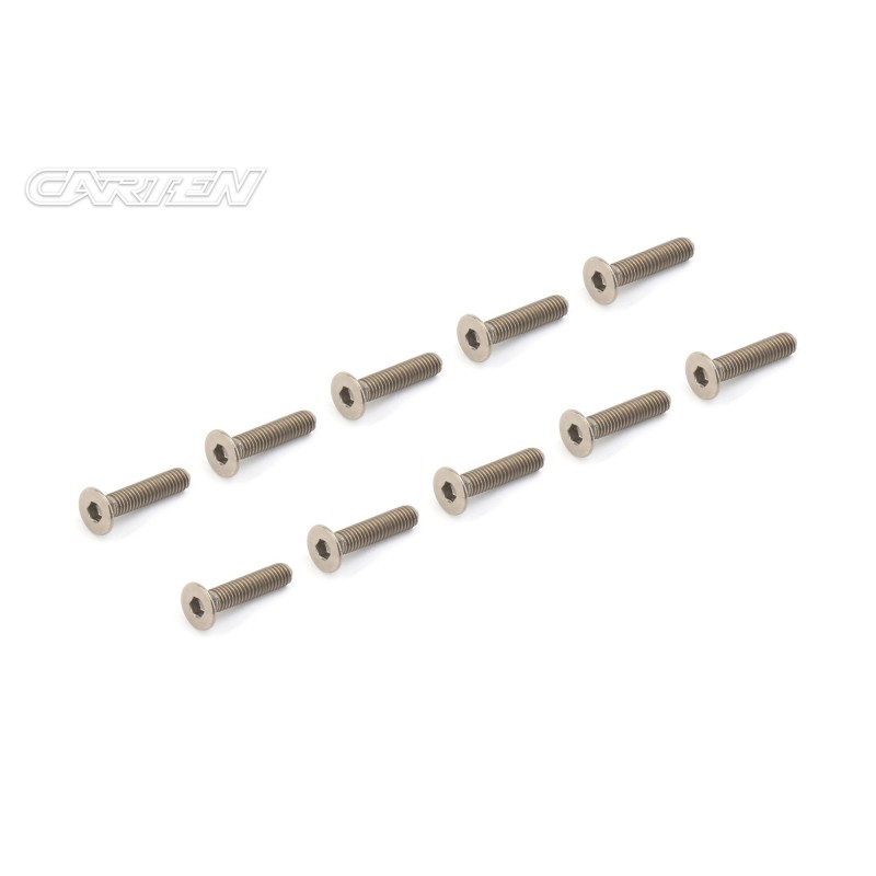 PFH316 - CARTEN Titanium Gr-2 Screw Set M3x16mm (10)