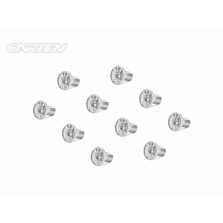 SFH0408 - CARTEN Screw Set  12.9- FH M4x8(Nickel Coating) (10)