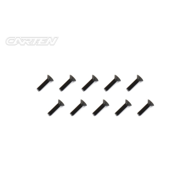 NHA429 - CARTEN Flat Head Screw M3x14mm (10)