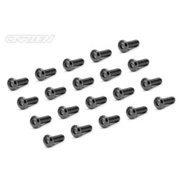 BBH0310 - CARTEN Screw Set 12.9- BH M3x10(Black Nickel Coating) (20)