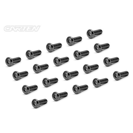 BBH0310 - CARTEN Screw Set 12.9- BH M3x10(Black Nickel Coating) (20)