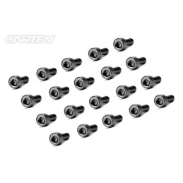 BCH0308 - CARTEN Screw Set  12.9- CH M3x8(Black Nickel Coating) (20)