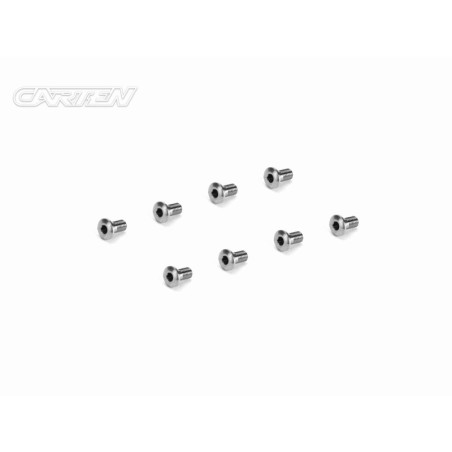 TTH0306 - CARTEN Titanium Screw Set Thin Head Ti6-4 CNC M3x6 (8)