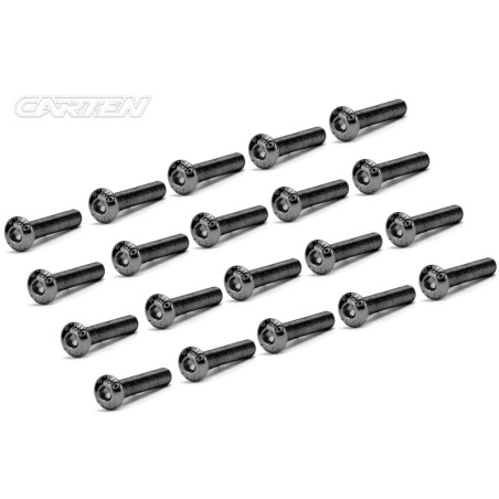 BBH0316 - CARTEN Screw Set 12.9- BH M3x16(Black Nickel Coating) (20)