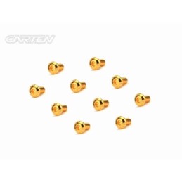 GBH0306 - CARTEN Screw Set 12.9- BH M3x6(Gold Coating) (10)