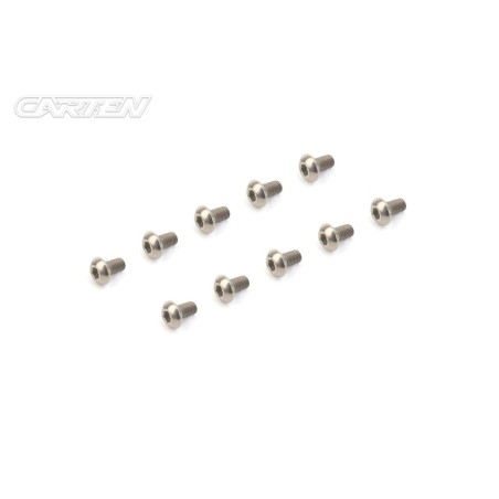 PBH306 - CARTEN Titanium Gr-2 Screw Set BH M3x6mm (10)