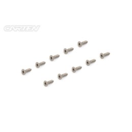 TPFH308 - CARTEN Titanium Gr-2 Self Tapping Screw Set FH 3x8mm (10)
