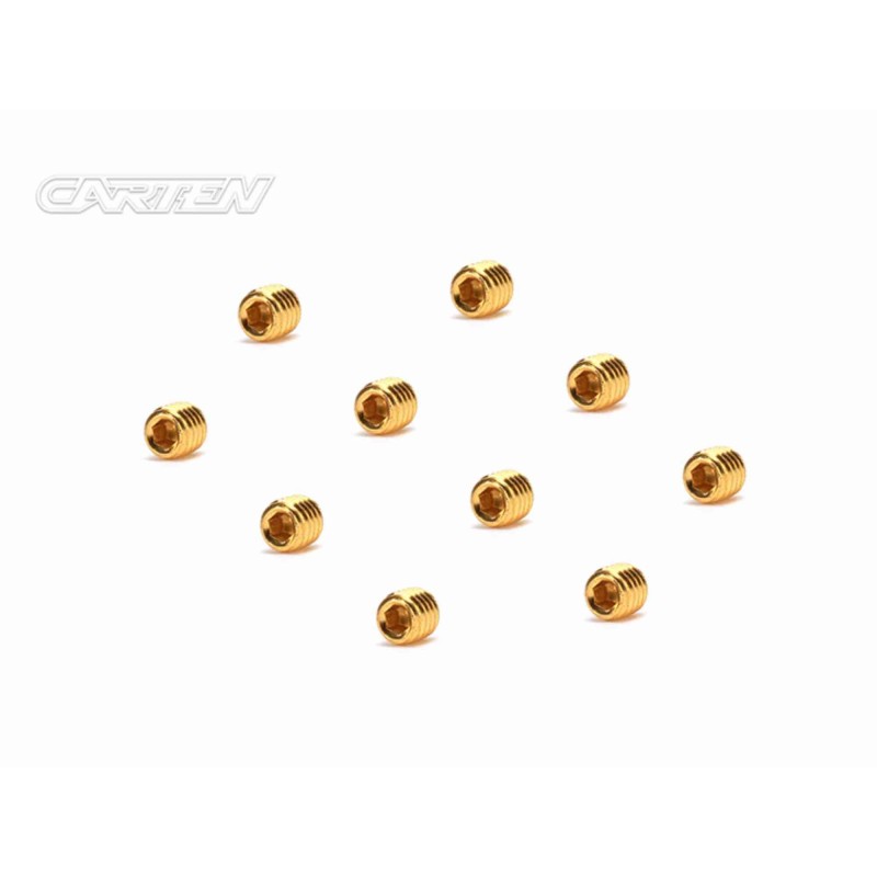 GSS0505 - CARTEN Set Screw 12.9- SS M5x5(Gold Coating) (10)