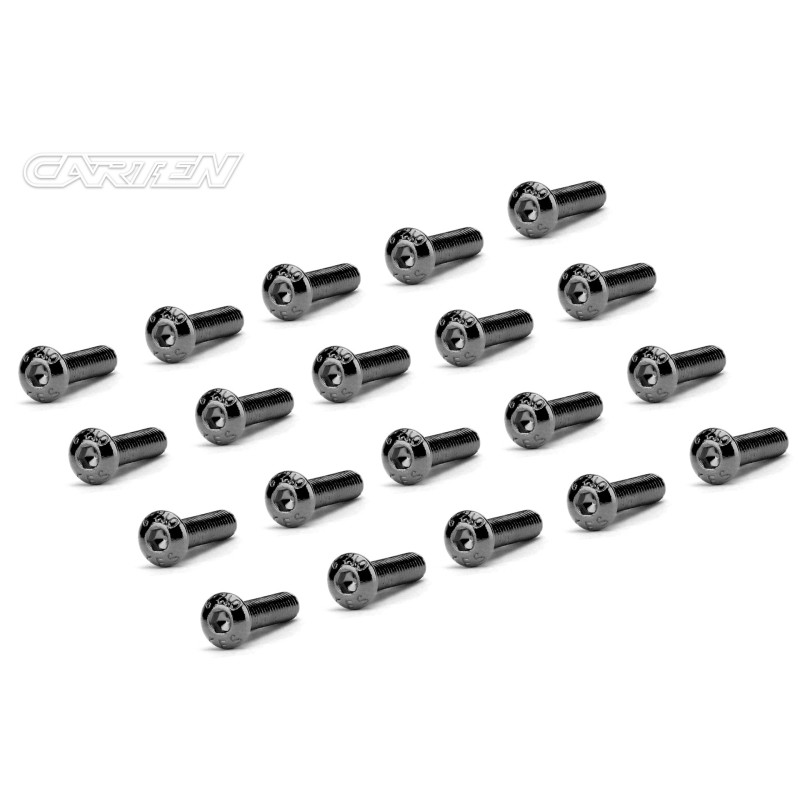 BBH0312 - CARTEN Screw Set 12.9- BH M3x12(Black Nickel Coating) (20)