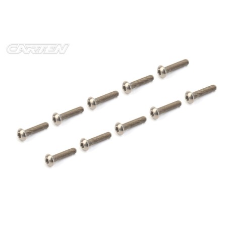 PBH318 - CARTEN Titanium Gr-2 Screw Set BH M3x18mm (10)