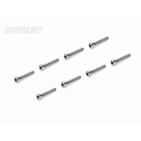 TCH0320 - CARTEN Titanium Screw Set Cap Head Ti6-4 CNC M3x20 (8)