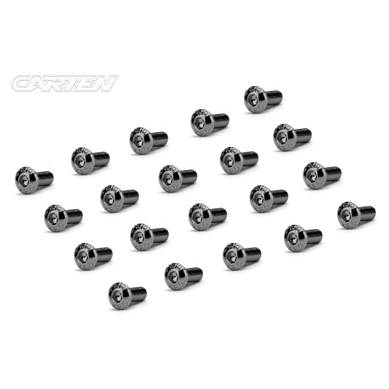 BBH0308 - CARTEN Screw Set 12.9- BH M3x8(Black Nickel Coating) (20)
