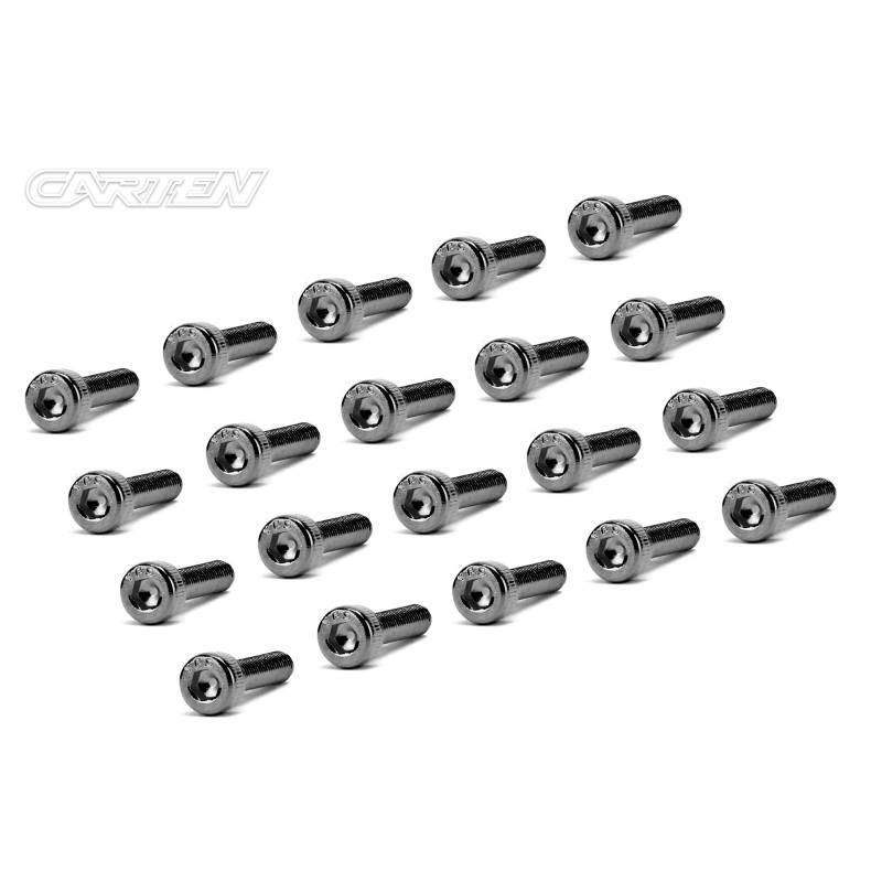 BCH0314 - CARTEN Screw Set  12.9- CH M3x14(Black Nickel Coating) (20)