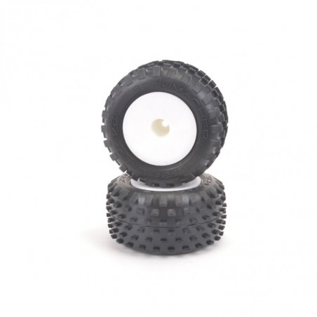 U6879 - Stagger Rib-Silver-Truck Tyre - Pre-Glued pr