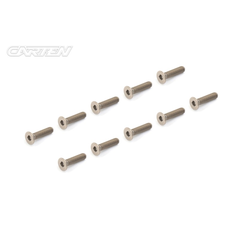PFH315 - CARTEN Titanium Gr-2 Screw Set M3x15mm (10)