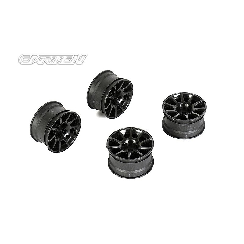 NBA320 - CARTEN 10 Spoke Wheel +4mm (Black)