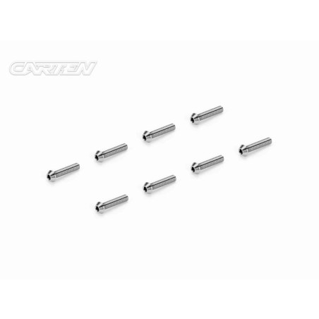 TCO0314 - CARTEN Titanium Screw Set Ti6-4 CNC CO M3x14 (8)