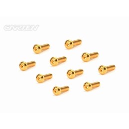 GBH0314 - CARTEN Screw Set 12.9- BH M3x14(Gold Coating) (10)