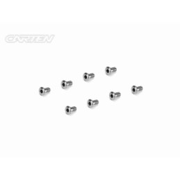 TTH0305 - CARTEN Titanium Screw Set Thin Head Ti6-4 CNC M3x5 (8)