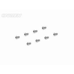 TCO0306 - CARTEN Titanium Screw Set Ti6-4 CNC CO M3x6 (8)