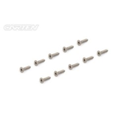 TPFH310 - CARTEN Titanium Gr-2 Self Tapping Screw Set FH 3x10mm (10)