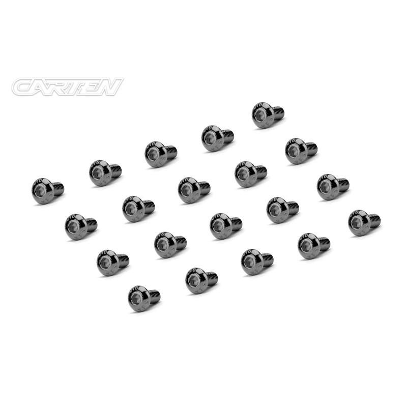 BBH2508 - CARTEN Screw Set 12.9- BH 2,5x8(Black Nickel Coating) (20)