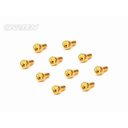 GCH0312 - CARTEN Screw Set  12.9- CH M3x12(Gold Coating) (10)
