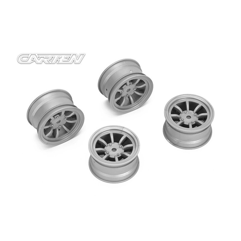 NBA261 - CARTEN 8 Spoke Wheel +1mm (Gray)