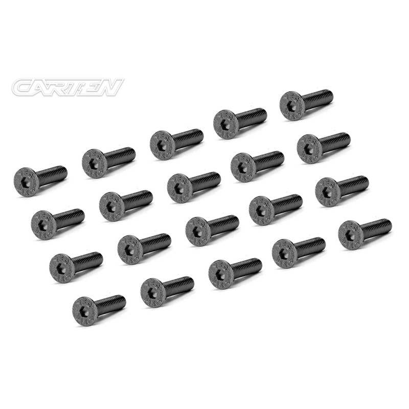 BFH0314 - CARTEN Screw Set  12.9- FH M3x14(Black Nickel Coating) (20)