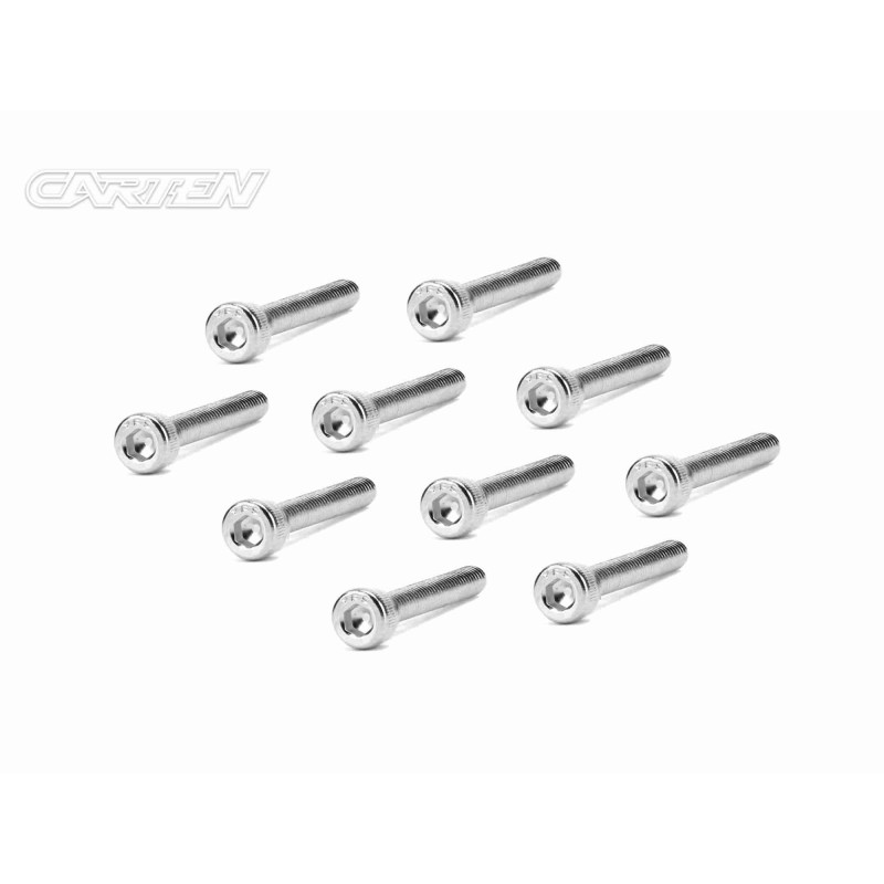SCH0325 - CARTEN Screw Set  12.9- CH M3x25(Nickel Coating) (10)