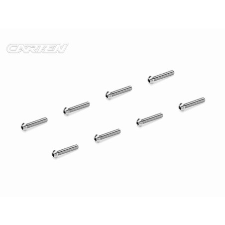 TCO0316 - CARTEN Titanium Screw Set Ti6-4 CNC CO M3x16 (8)