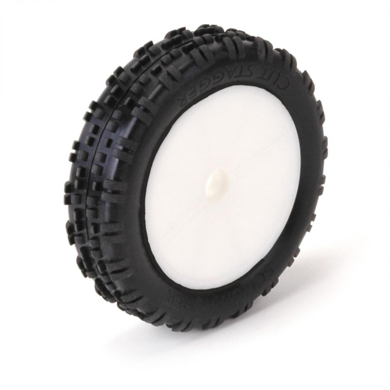 U6760 - CUT STAGGER SLIM YELLOW - PRE-GLUED B/B WHEEL PR