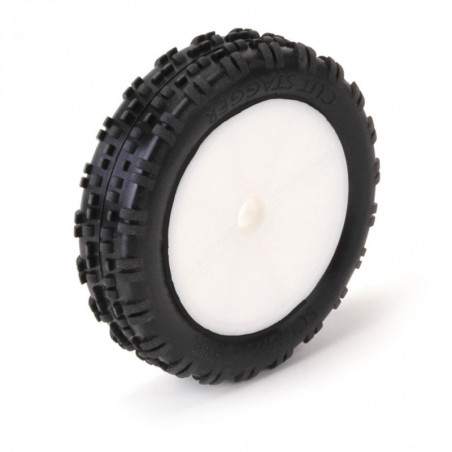 U6760 - CUT STAGGER SLIM YELLOW - PRE-GLUED B/B WHEEL PR