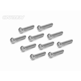 SBH0325 - CARTEN Screw Set 12.9- BH M3x25(Nickel Coating) (10)